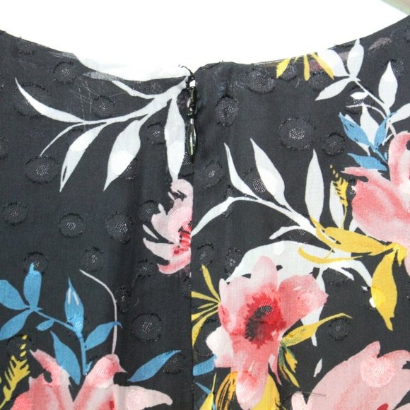 Lane Bryant Textured Floral Midi Maxi Maxi Dress Tie Belt Plus Size 26 H13023 - Picture 10 of 12